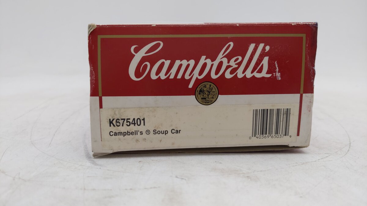 K-Line K675401 O Gauge Campbell's Soup Vat Car EX/Box