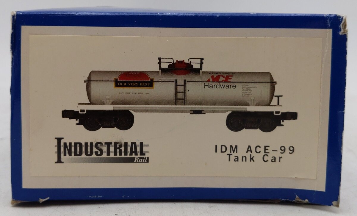 Industrial Rail ACE-99 O Gauge Ace Hardware Single Dome Tank Car EX/Box