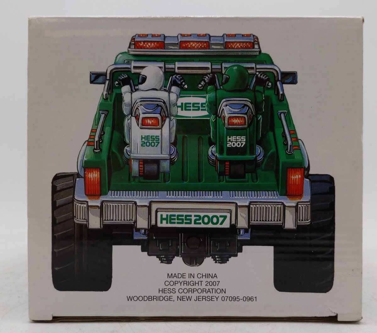 Hess 2007 Die Cast Monster Truck w/Motorcycles EX/Box
