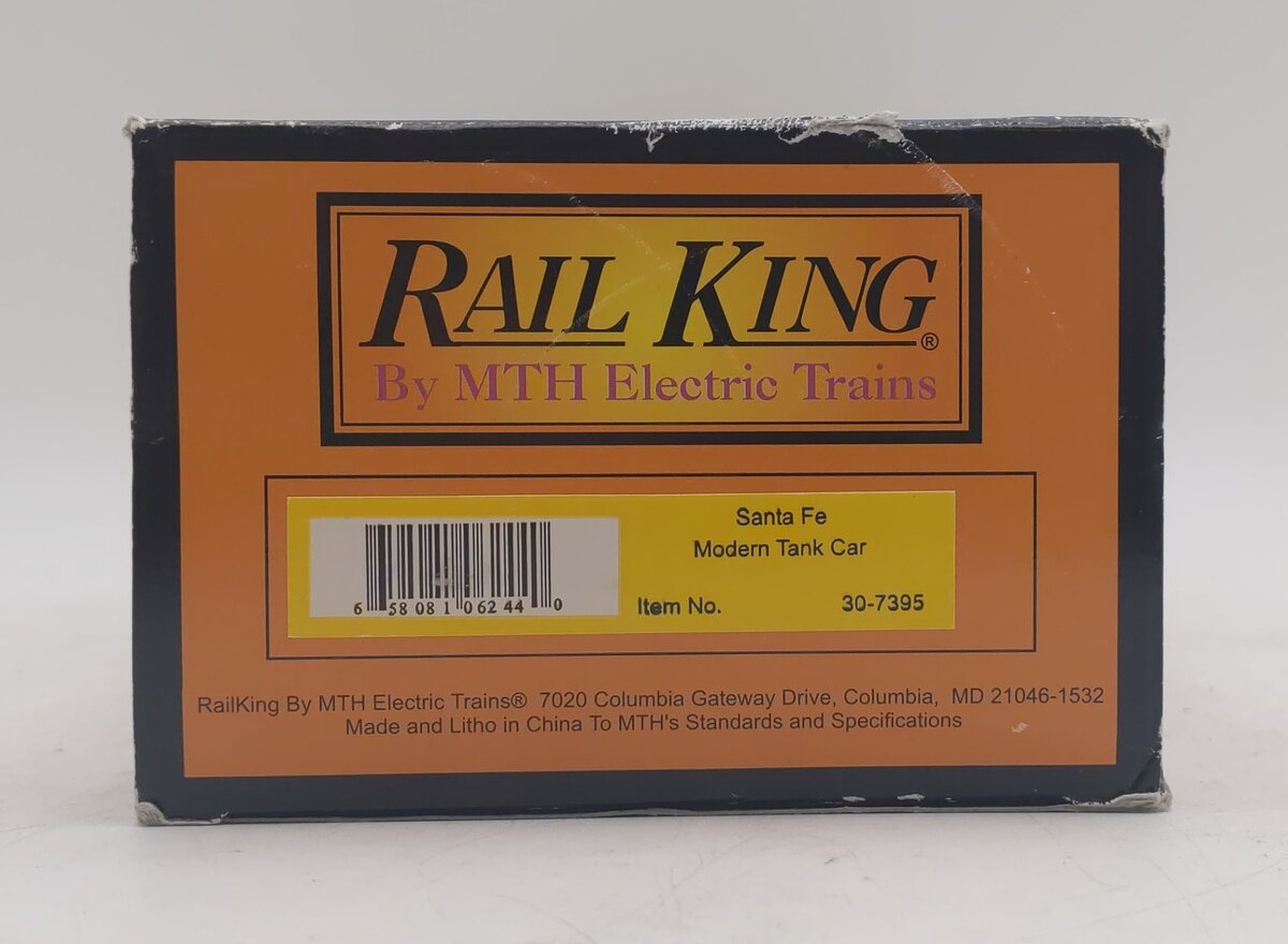 MTH 30-7395 O Gauge Santa Fe Modern Tank Car #98507 VG/Box