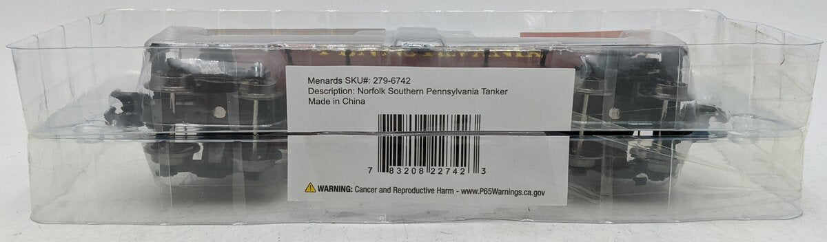 Menards 279-6742 O Gauge PRR/Norfolk Southern Tank Car #9466 NEW