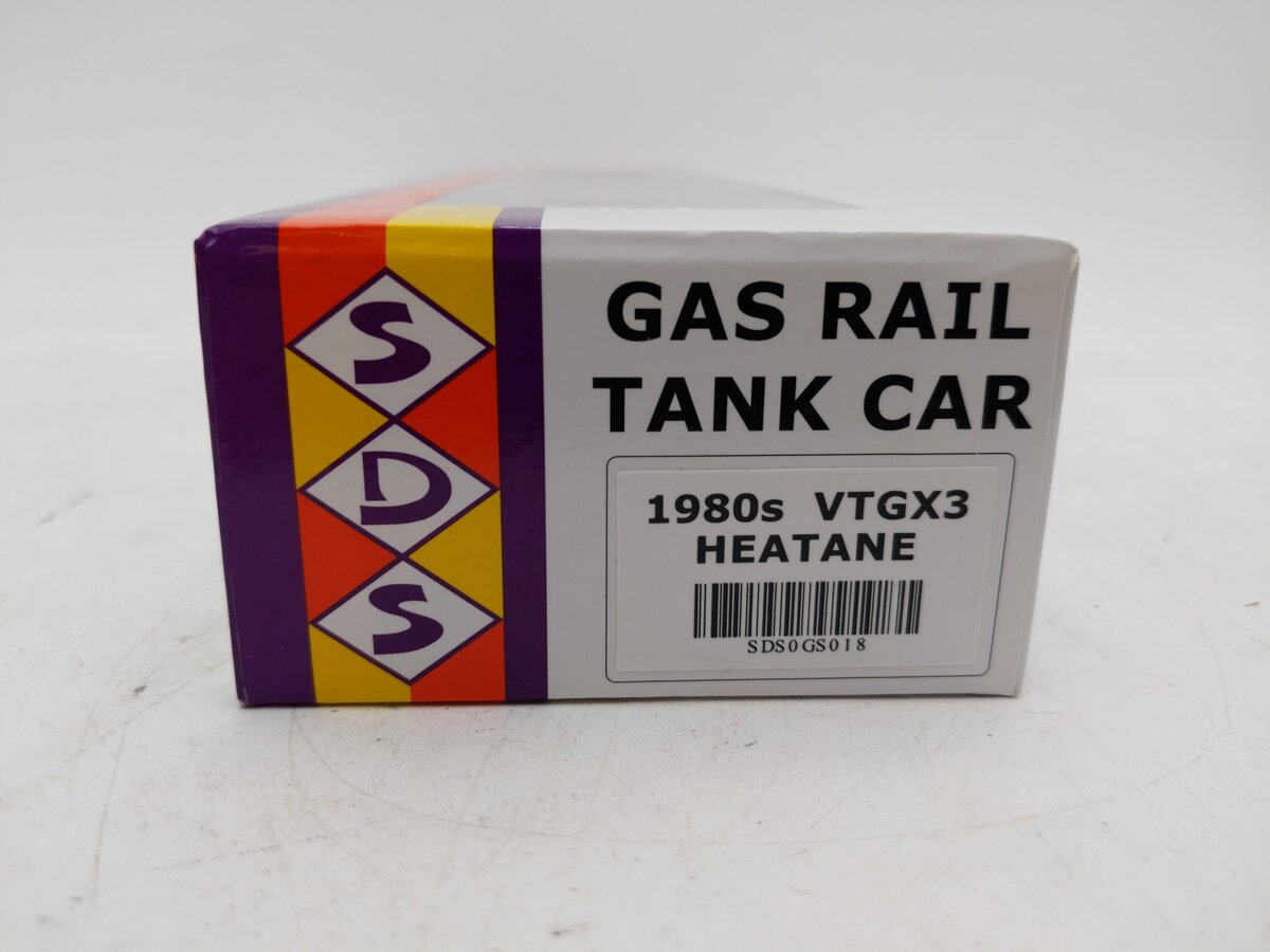 SDS Models GS018 HO 1980s VTGX3 Heatane Gas Rail Tank Car EX/Box