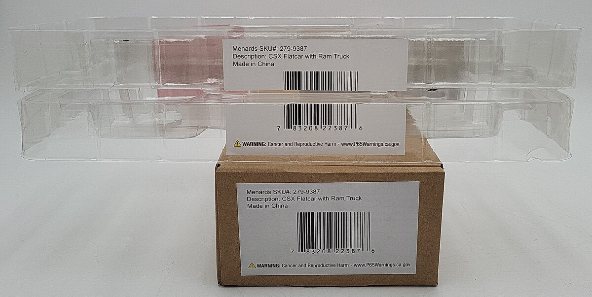 Menards 279-9387 O Scale CSX Flatcar #8902 LN/Box