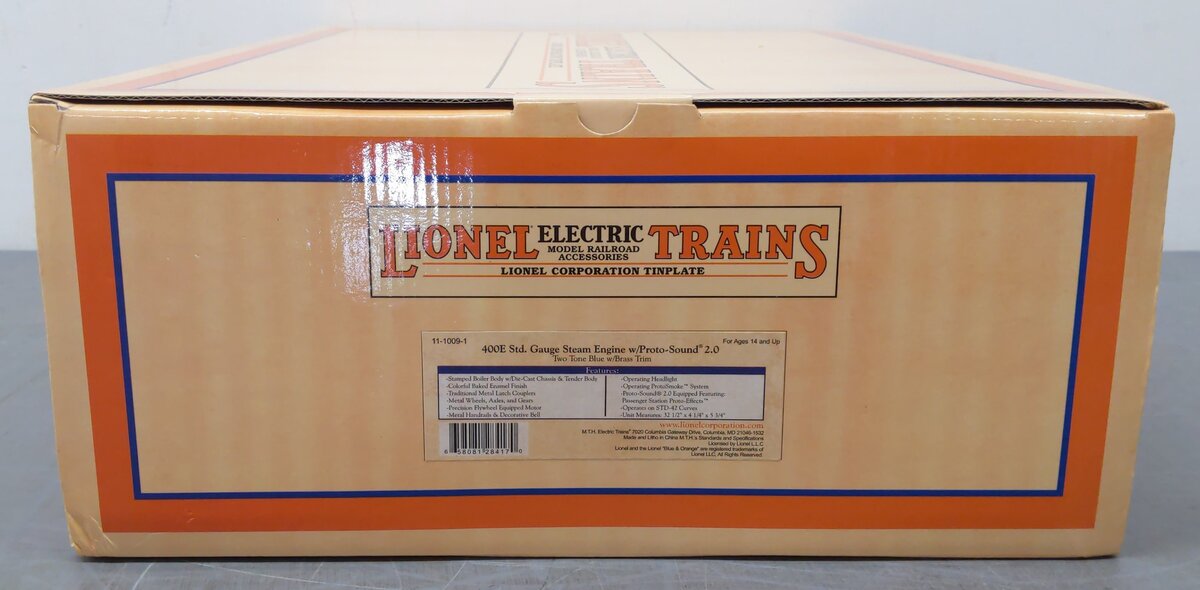MTH 11-1009-0 Standard Gauge 400E Steam Locomotive & Tender w/ PS2 LN/Box