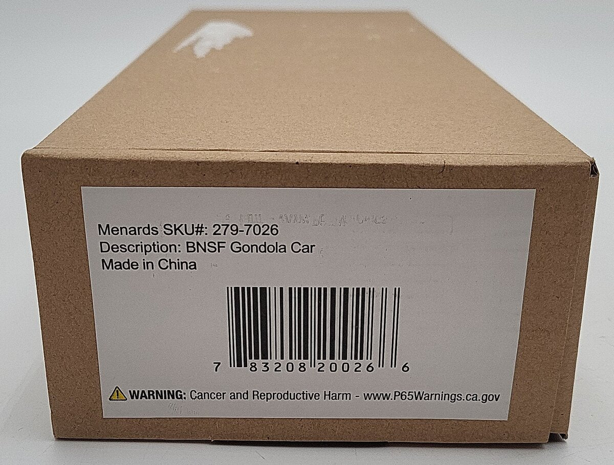 Menards 279-7026 O Gauge BNSF Gondola Car #7859 NIB