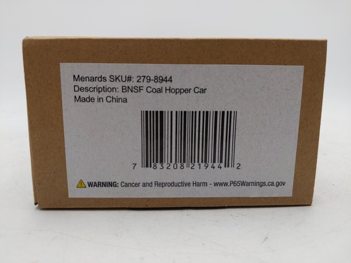 Menards 279-8944 O Gauge BNSF Coal Hopper Car #3745 LN/Box