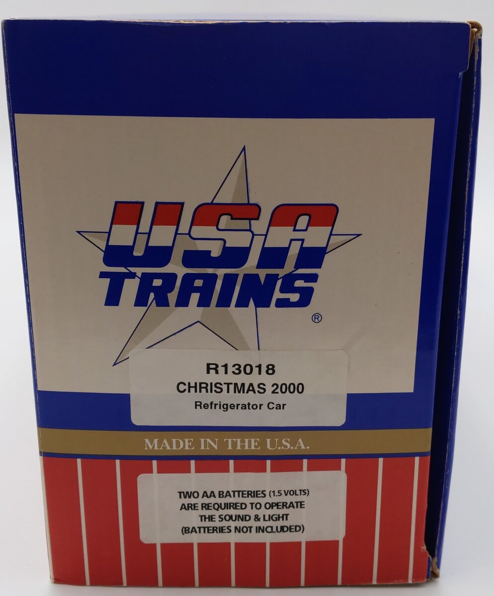 USA Trains R13018 G 2000 Christmas Reefer Car LN/Box