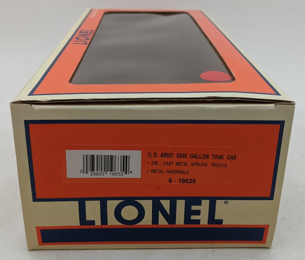 Lionel 6-19635 O Gauge U.S Army 8000 Gallon Tank Car #10936 LN/Box