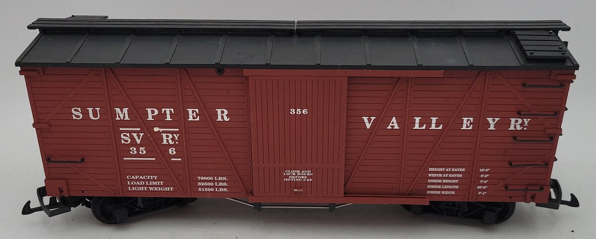 USA Trains R1444 G Scale Sumpter Valley Ry. Outside Braced Boxcar #212 EX