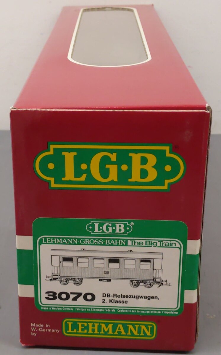 LGB 3070 G Scale Deutsche Bundesbahn Passenger Car #2 EX/Box