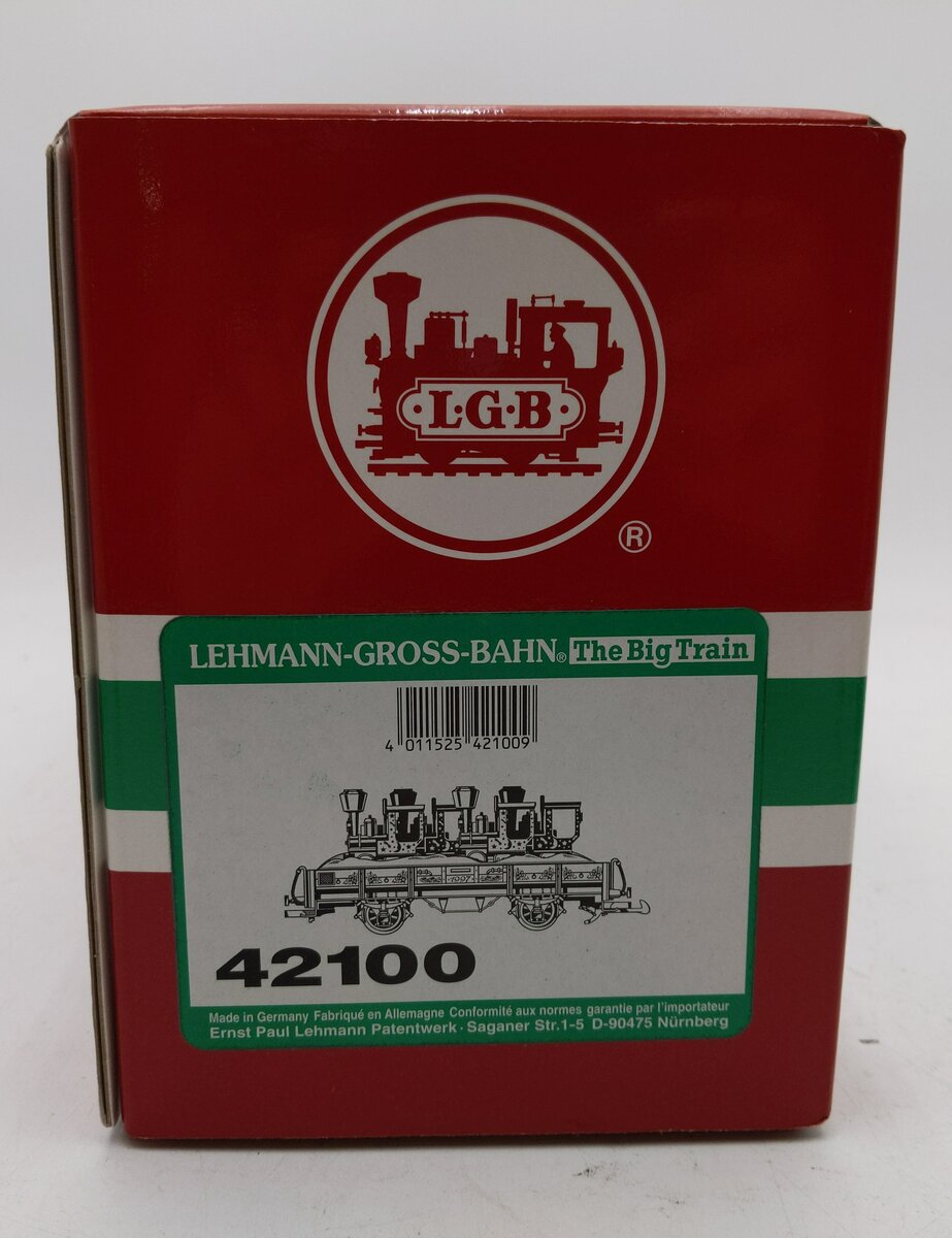 LGB 42100 G 1997 Christmas Flatcar w/4 Mini Trains Load LN/Box