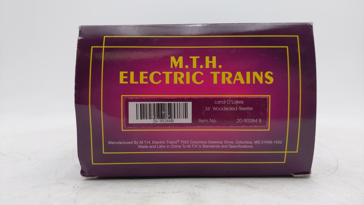 MTH 20-90284 O Land O'Lakes 36' Woodsided Reefer #10144 EX/Box