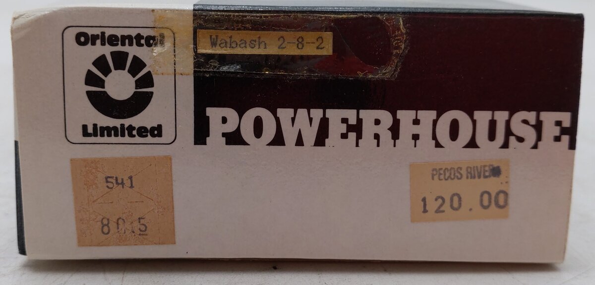 Powerhouse HO Scale BRASS & CAST Wabash Steam Locomotive #2204 VG/Box