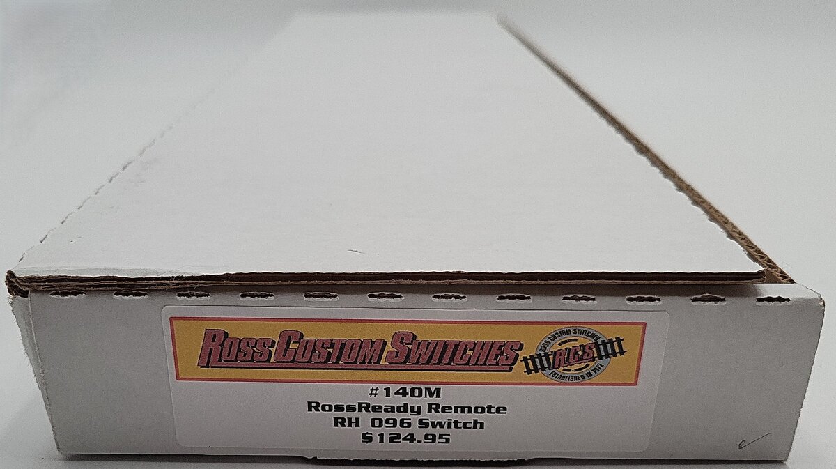 Ross O Gauge #140M Right Hand 096 Switch w/ DZ-1000 Remote Turnout EX/Box