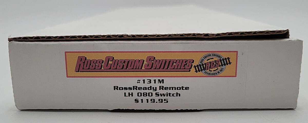 Ross 131M O Gauge 080 Manual Left Hand Switch/Turnout EX/Box
