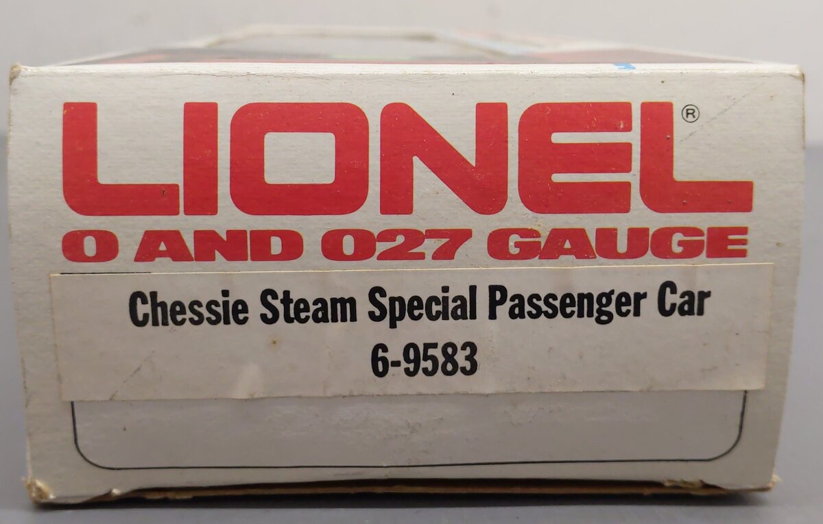 Lionel 6-9583 O Gauge Chessie Steam Special Passenger Car #9583 EX/Box