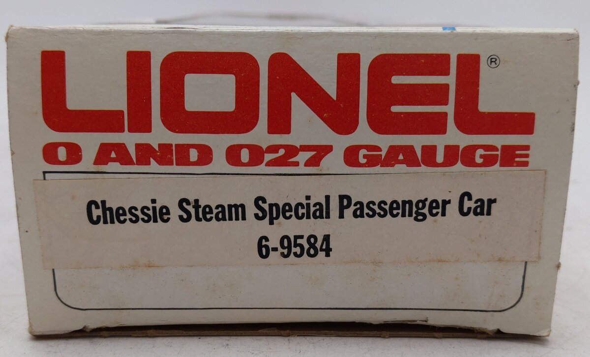 Lionel 6-9584 O Gauge Chessie Steam Special Passenger Car EX/Box