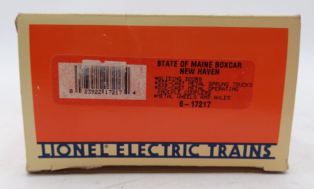 Lionel 6-17217 O Gauge State of Maine New Haven Boxcar #45003 EX/Box