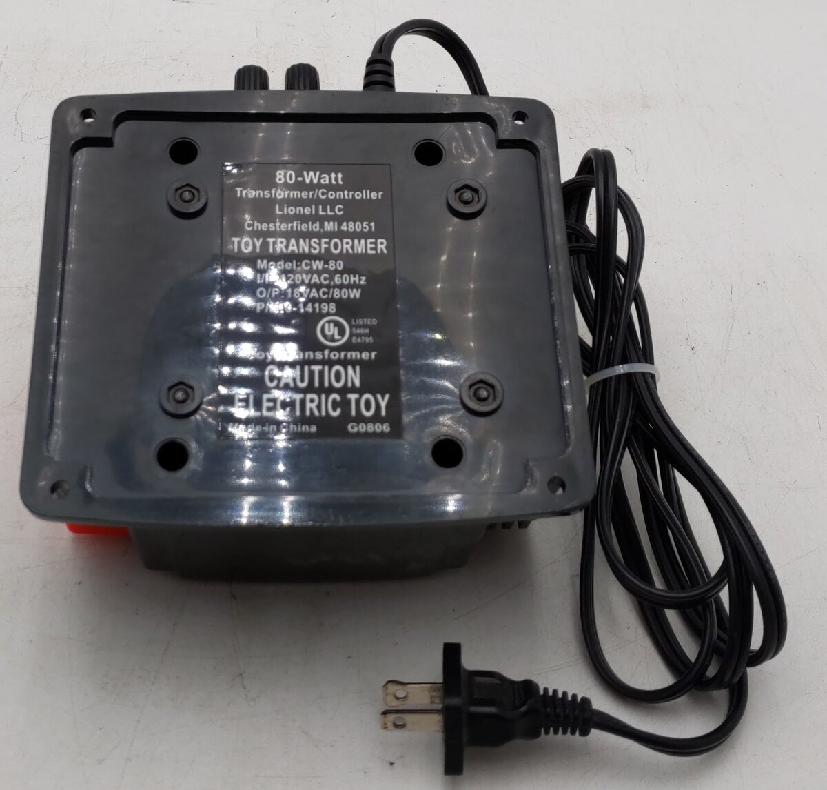 Lionel 6-14198 O CW-80 80 Watt Transformer EX