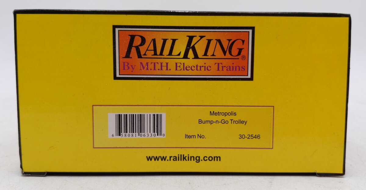 MTH 30-2546 O Gauge Metropolis Bump-n-Go Trolley #3324 LN/Box