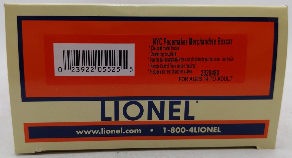 Lionel 2328480 O New York Central Pacemaker Merchandise Boxcar #28480 EX/Box