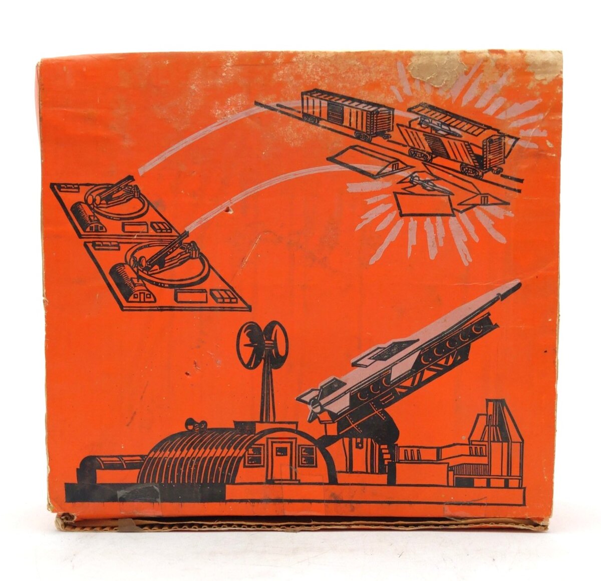Lionel 470 Vintage O Operating Missile Launching Platform W /Car VG/Box