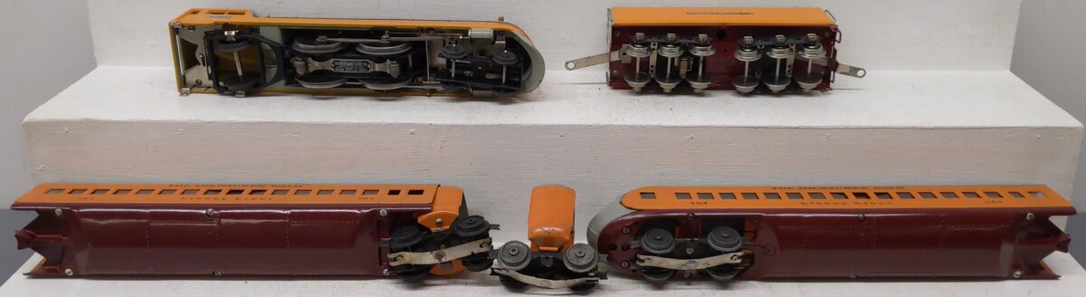 Lionel 250E Vintage O Prewar Hiawatha Passenger Set - Restored