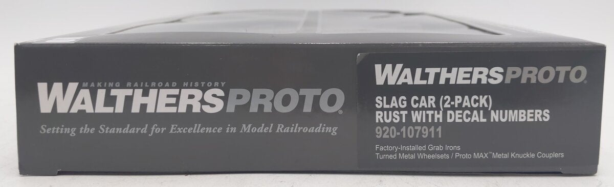 Walthers 920-107911 HO Rust Slag Car with Decal Numbers (Set of 2) NIB