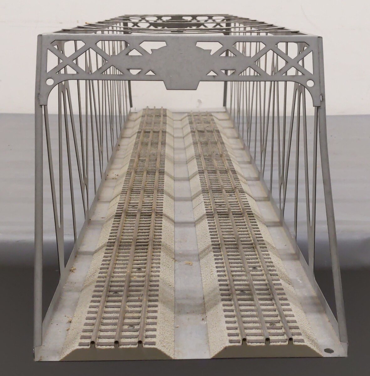 O Gauge Custom 47'' Metal Trestle Bridge w/Track VG