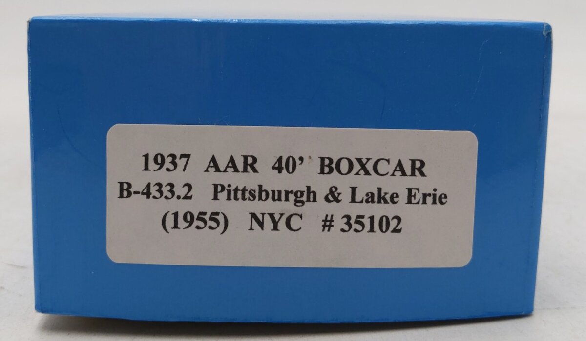 Pacific Rail B-433.2 S NYC Pittsburgh & Lake Erie 1937 AAR 40' Boxcar Kit #35102 NIB