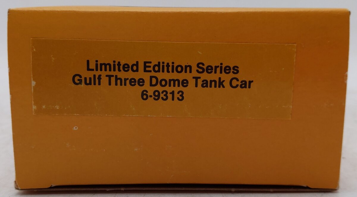 Lionel 6-9313 O Gauge Gulf Black Three-Dome Tank Car EX/Box