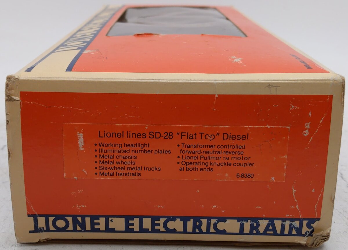 Lionel 6-8380 O Gauge Lionel Lines SD28 "Flat Top" Diesel Locomotive EX/Box
