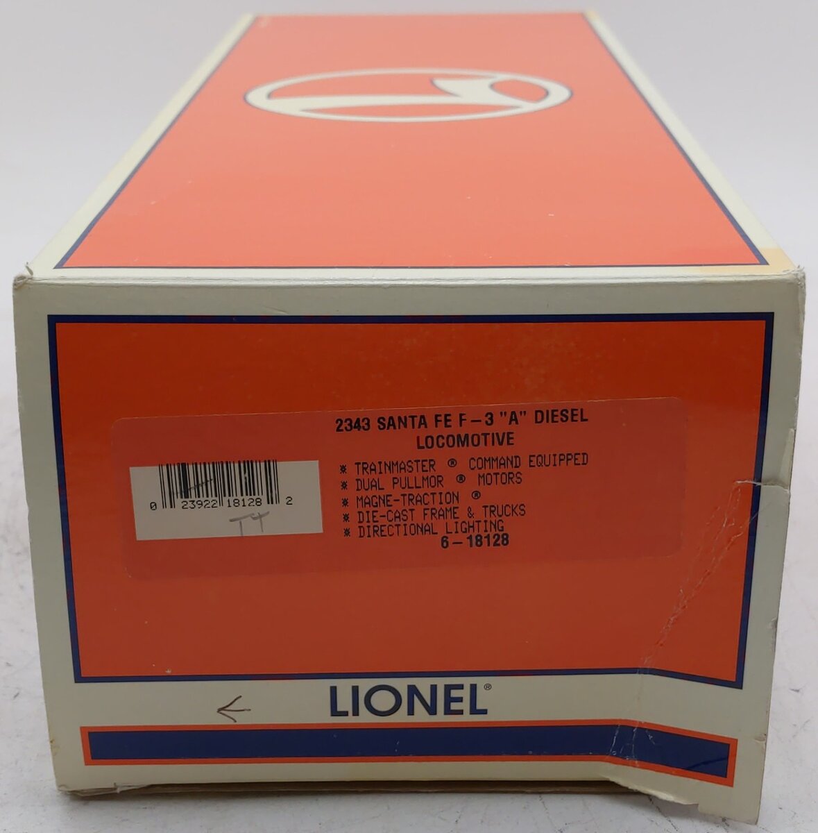 Lionel 6-18128 O Gauge Santa Fe F-3 A Powered Diesel Locomotive #2343 EX/Box