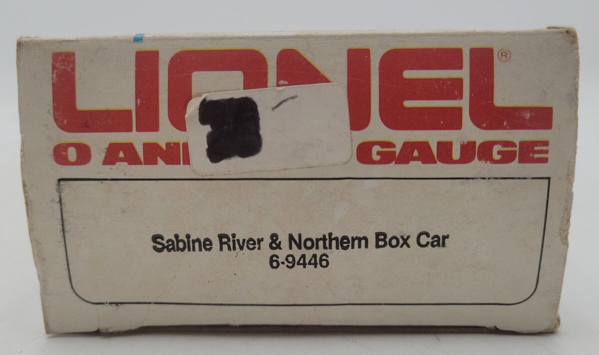 Lionel 6-9446 O Gauge Sabine River & Northern Boxcar VG/Box