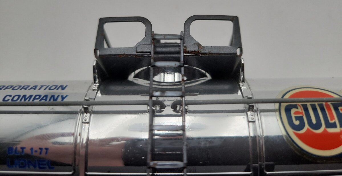 Lionel 6-9189 O Gauge Gulf Chrome Single Dome Tank Car VG