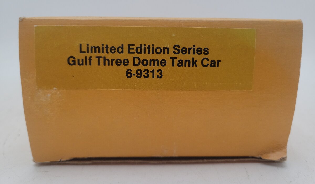 Lionel 6-9313 O Gauge Gulf Black Three-Dome Tank Car EX/Box