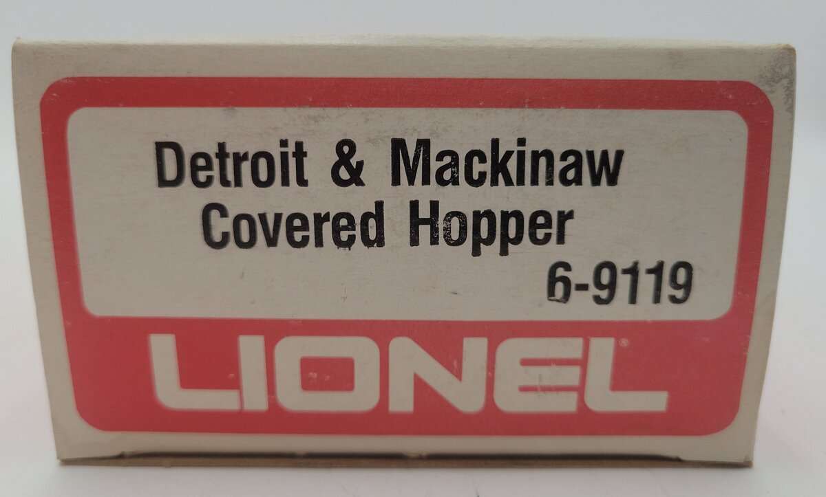 Lionel 6-9119 O Gauge Detroit & Mackinac Covered Hopper EX/Box