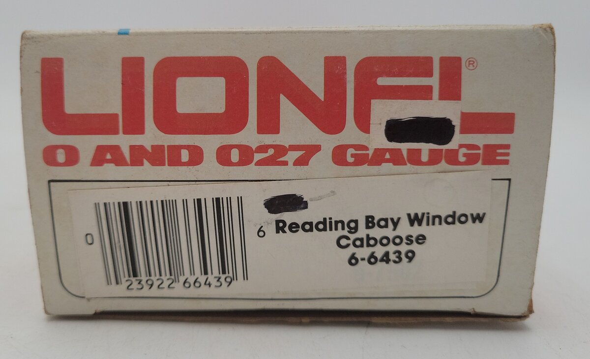 Lionel 6-6439 O Gauge Reading Bay Window Caboose EX/Box
