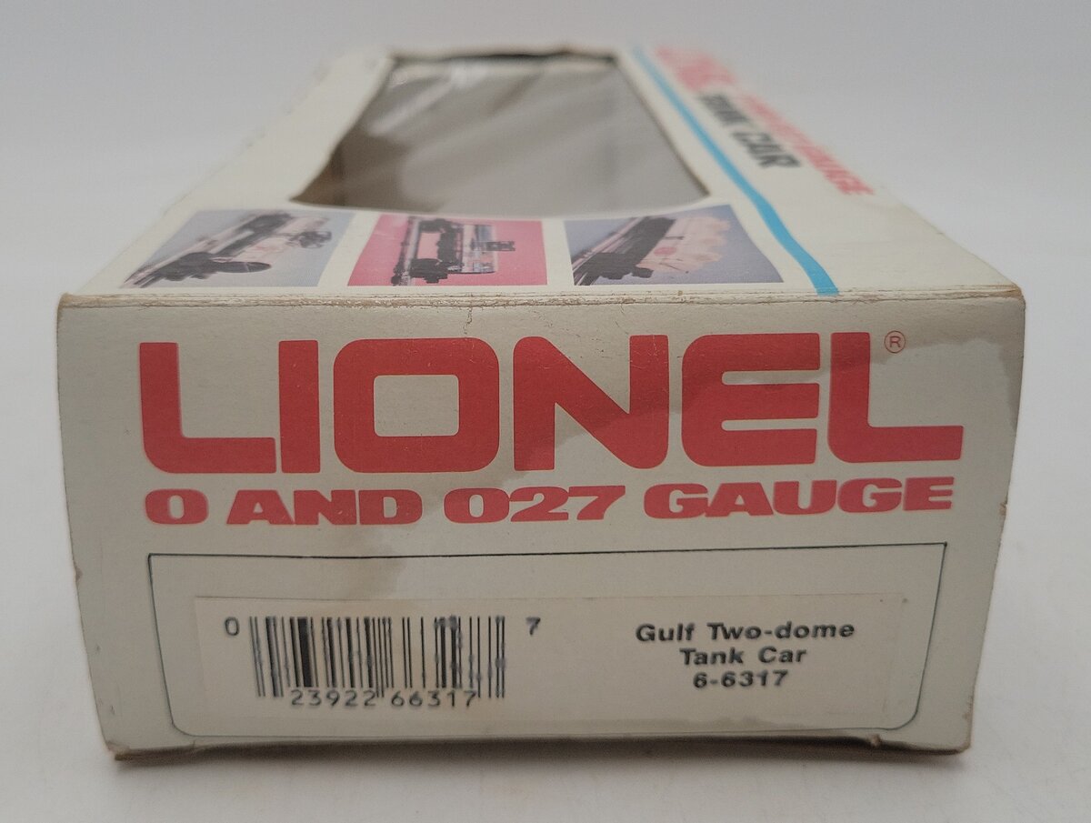 Lionel 6-6317 Gulf 2-Dome Tank Car VG/Box