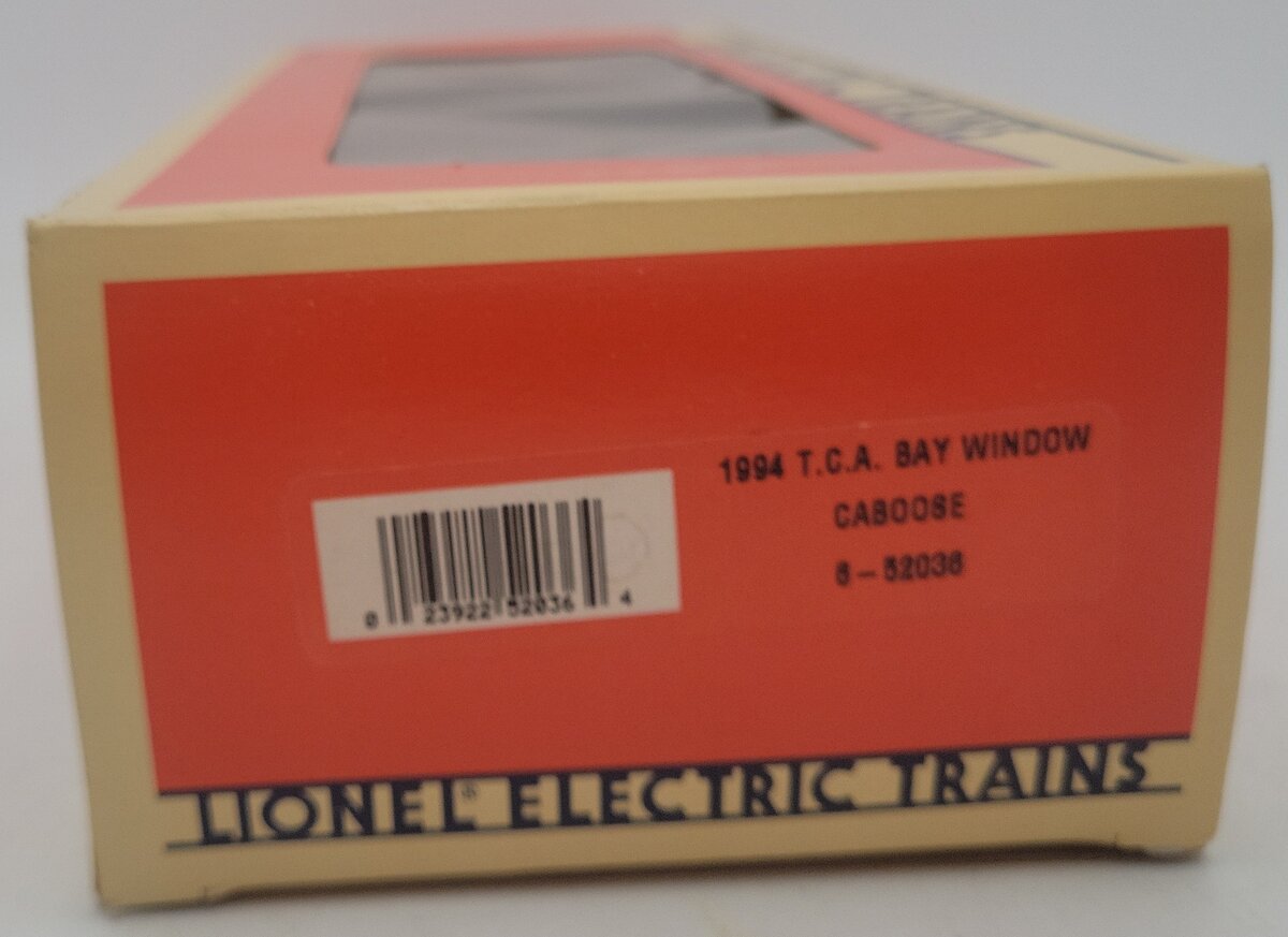 Lionel 6-52036 O Gauge TCA 40th National Convention Bay Window Caboose 1954-1994 LN/Box