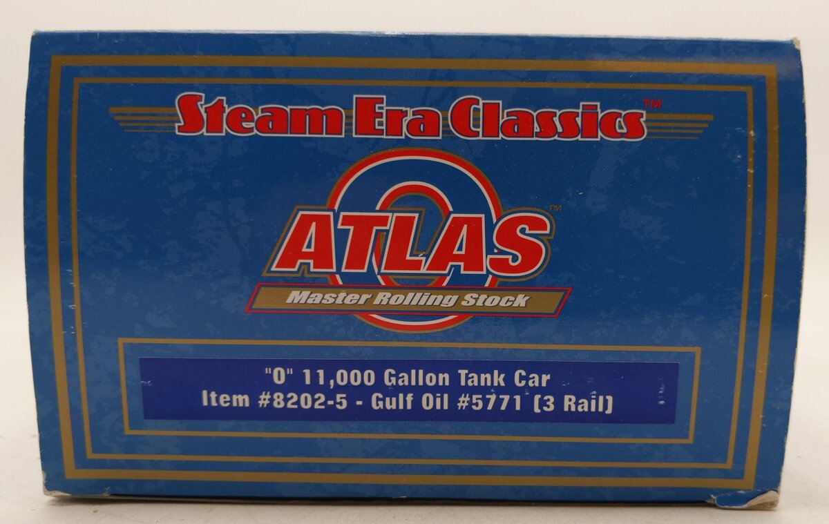 Atlas 8202-5 O Gauge Gulf Oil 11,000 Gallon Tank Car #5771 EX/Box