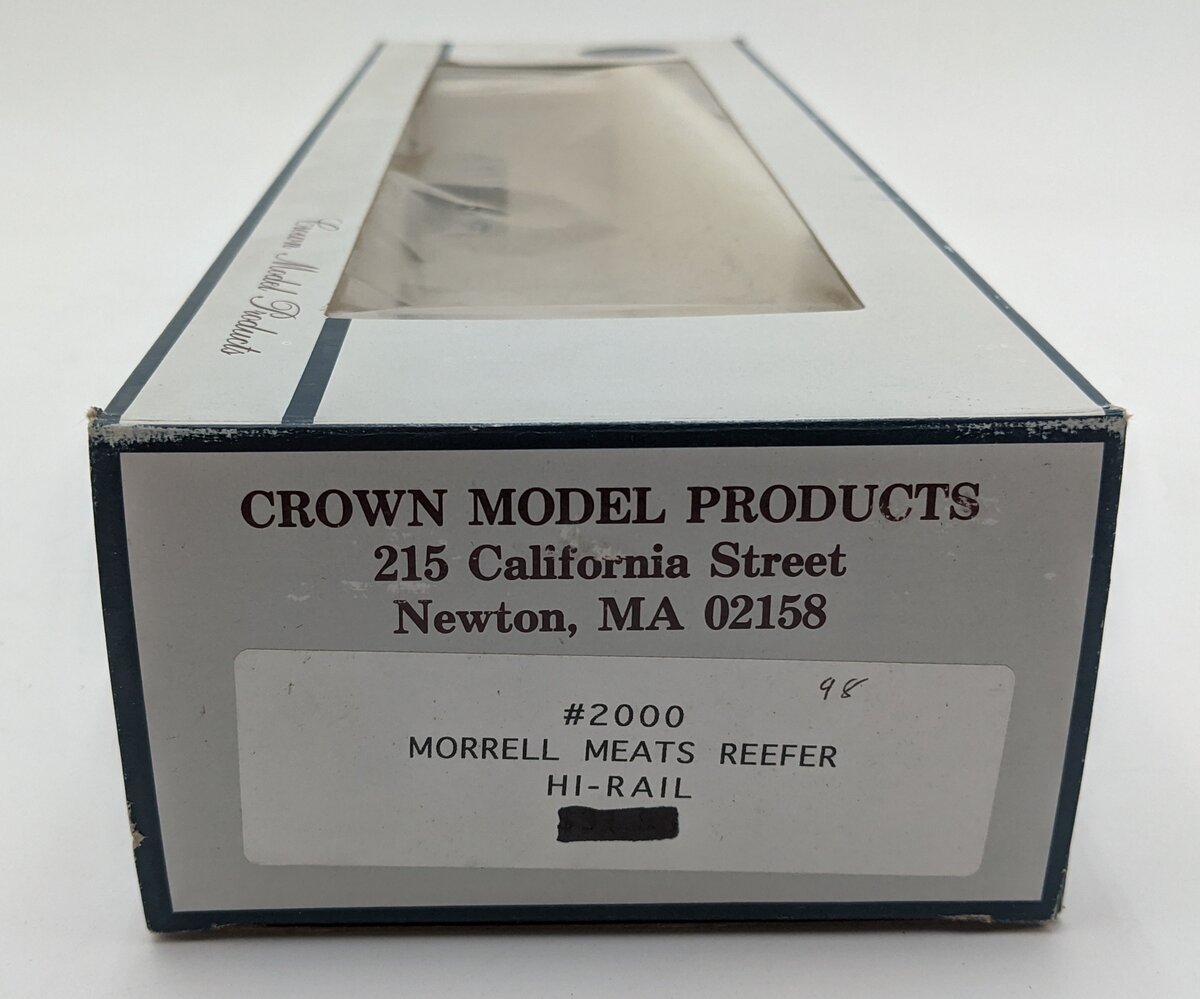 Crown 2000 O Scale Morrel Meats Reefer #9898 VG/Box