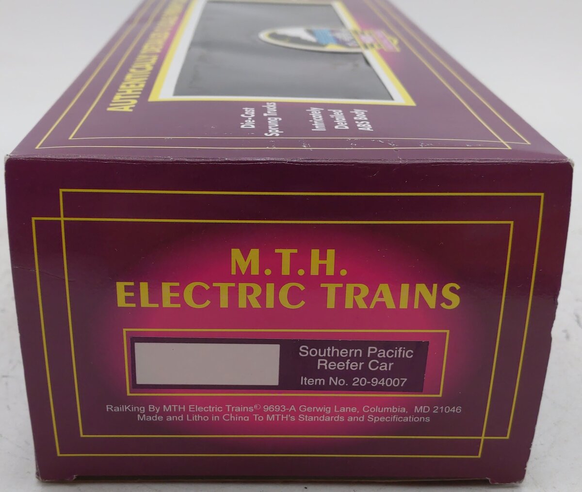 MTH 20-94007 O Southern Pacific Reefer Car #460000 VG/Box
