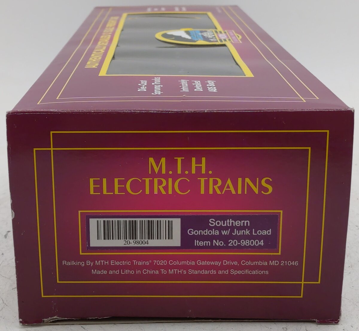 MTH 20-98004 O Gauge Southern Gondola with Junk Load #60750 VG/Box