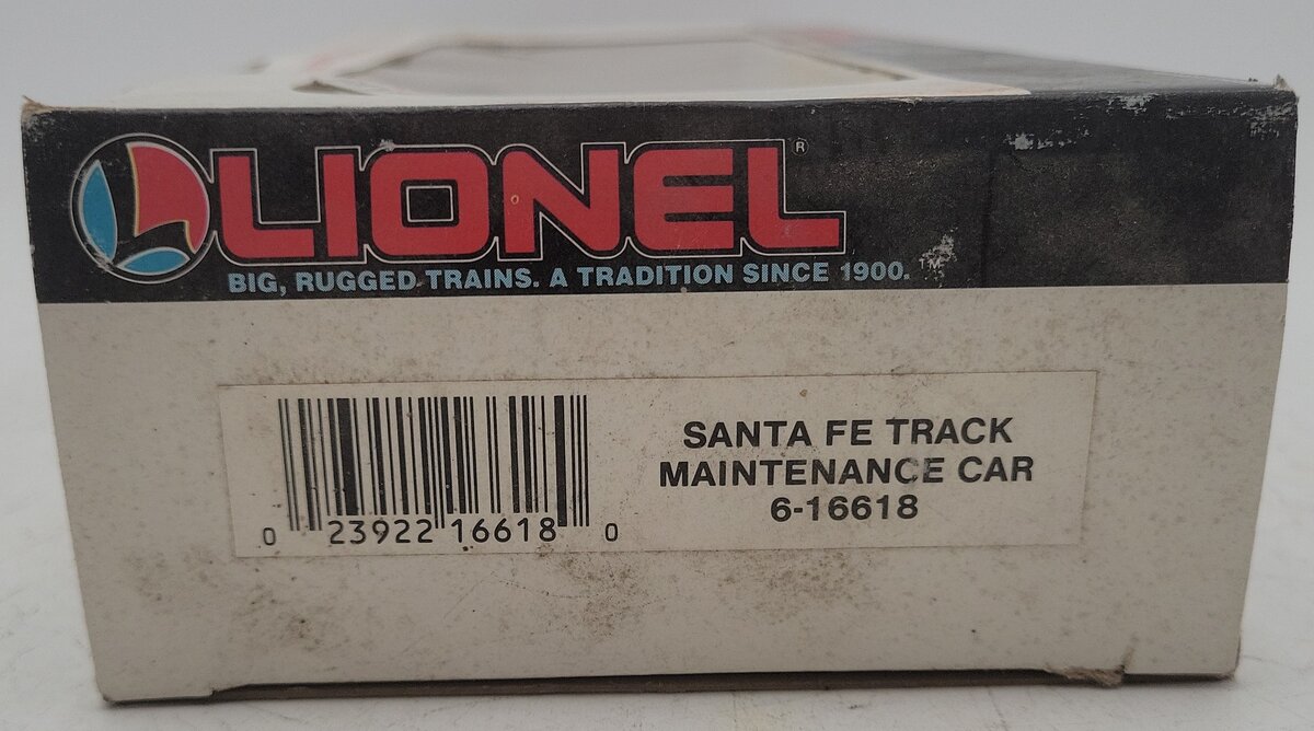 Lionel 6-16618 O Gauge Santa Fe Track Maintenance Car EX/Box