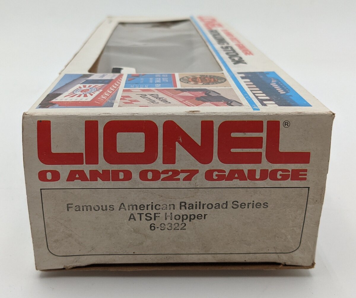 Lionel 6-9322 O Gauge Famous American Railroad Series AT&SF 4-Bay Hopper EX/Box