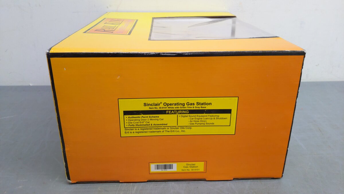 MTH 30-9101 O Gauge Sinclair Assembled Operating Gas Station EX/Box