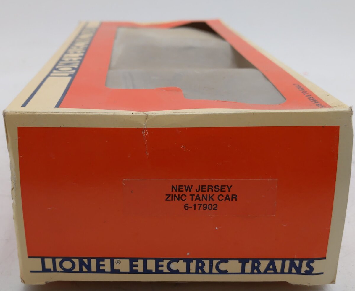 Lionel 6-17902 O Gauge New Jersey Zinc Unibody Tank Car VG/Box