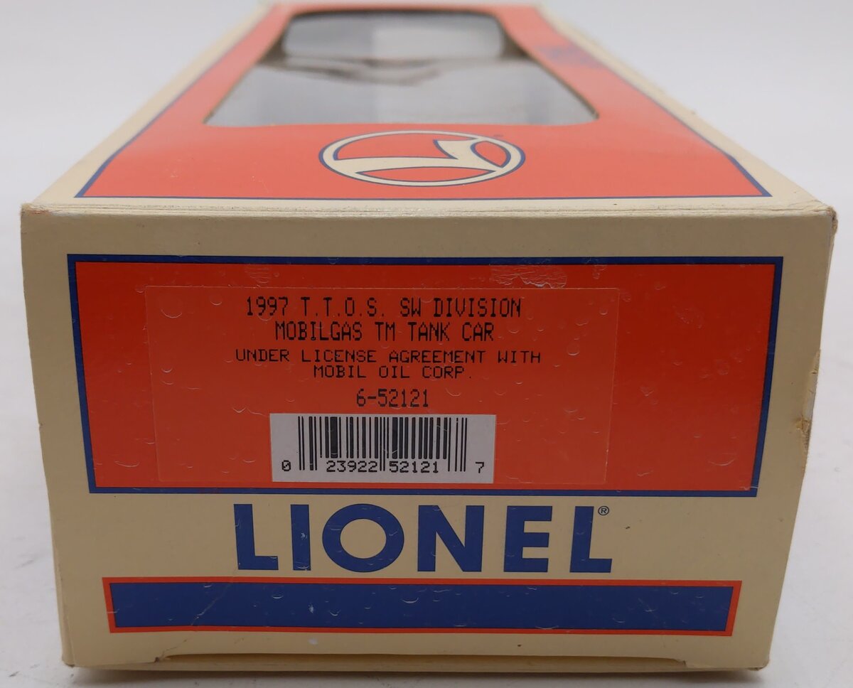 Lionel 6-52121 O Gauge TTOS-1997 SW Division Mobilgas TM Tank Car #238 EX/Box