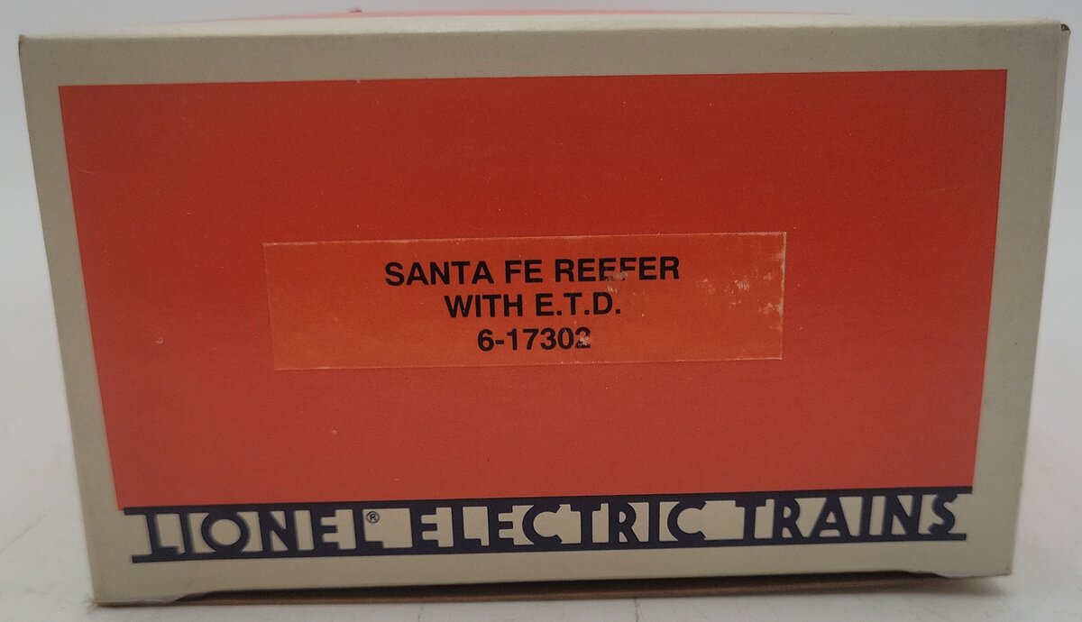 Lionel 6-17302 O Gauge Santa Fe Reefer w/ ETD/Box